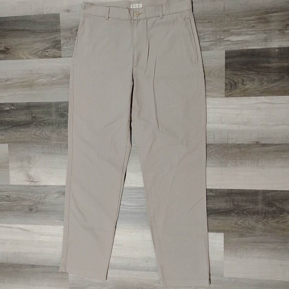 New Vtg Paradox Chino Pants Size 34x34 100% Cotton Brown